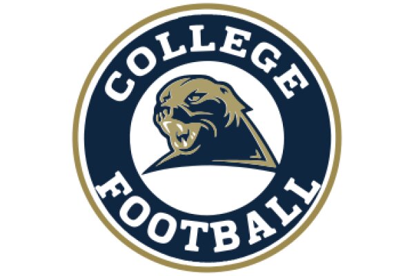 College Football Logo on a White Background