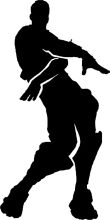 Silhouette of a Martial Artist in Action