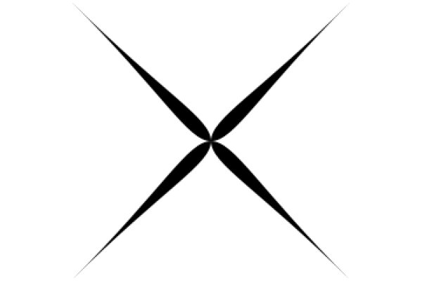 Simplicity in Design: A Minimalist X-Shape