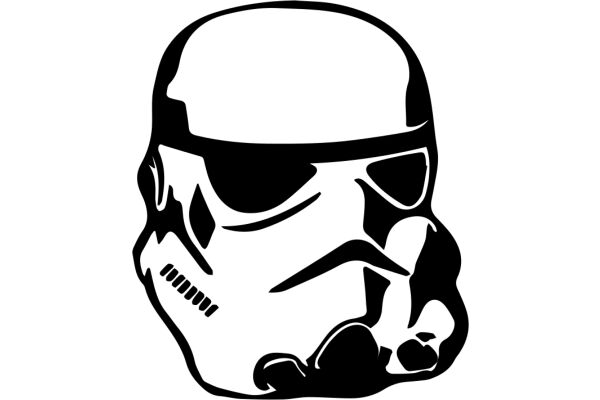 Stylized Icon of a Stormtrooper Helmet