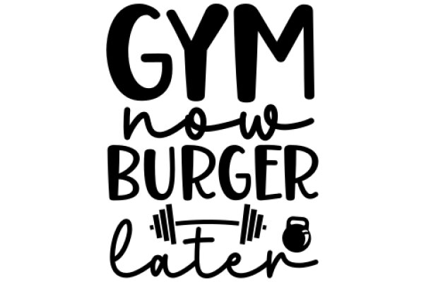 Gym-themed Quote: 'No Burger, No Lift'