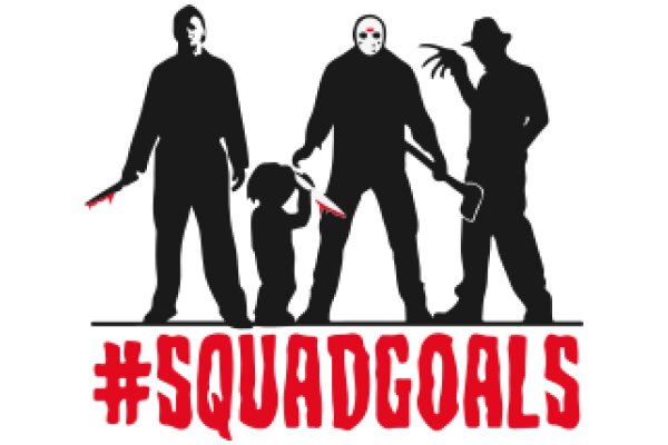 Squad Goals: A Silhouette Tribute to the Iconic Movie 'Scream'