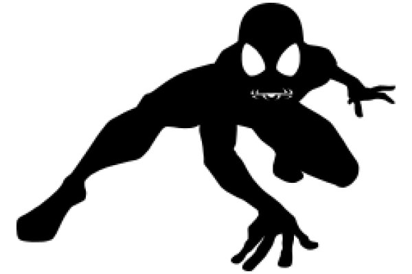 Silhouette of Spider-Man in a Striking Pose