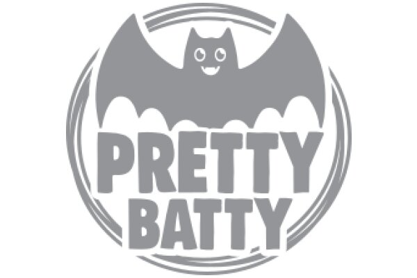 Pretty Batty: A Playful Emblem for a Bat-Themed Business or Event