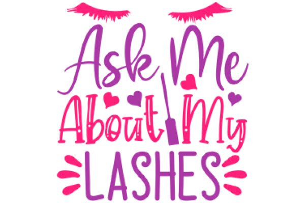 Ask Me About My Lashes: A Playful Promotion for Eyelash Services