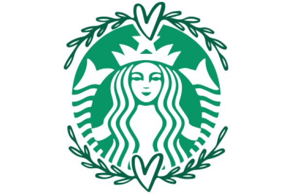 Starbucks Logo with a Heart-Shaped Crown