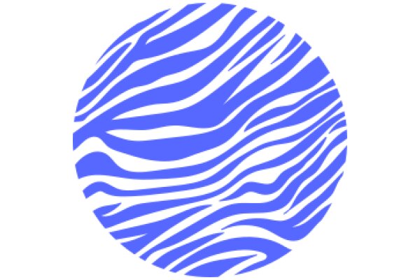 Vibrant Zebra Pattern on a Circle