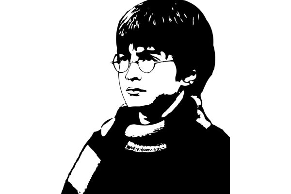 A Classic Portrait of a Person with Glasses and a Scarf