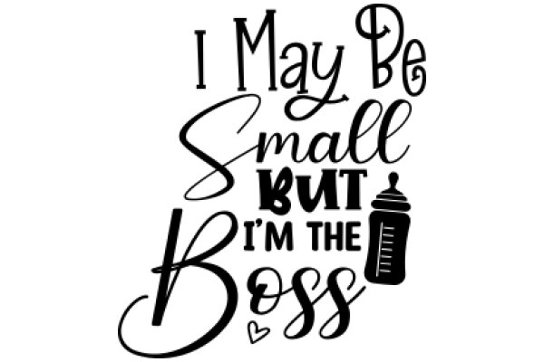 A Playful Affirmation: 'I May Be Small But I'm the Boss'