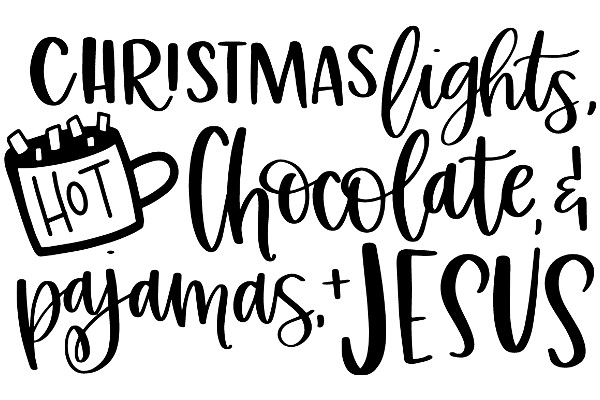 Holiday Cheer: A Festive Quote on Christmas Lights, Hot Chocolate, and Cozy Pajamas