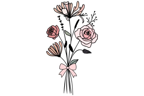 A Bouquet of Love: A Collection of Flower Illustrations