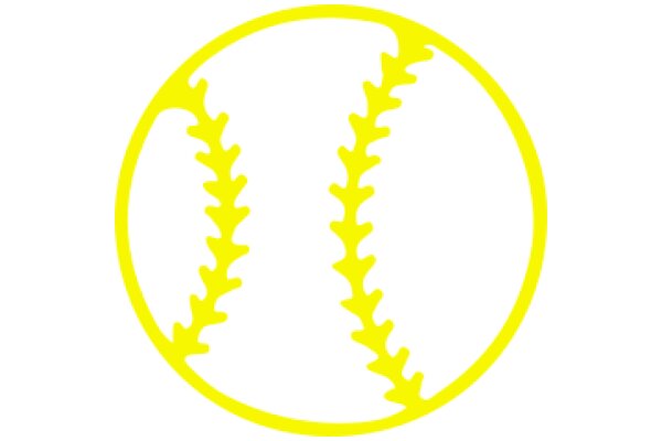 Vibrant Yellow Baseball Logo