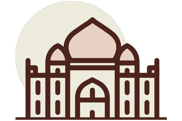 A Digital Illustration of a Majestic Indian Palace