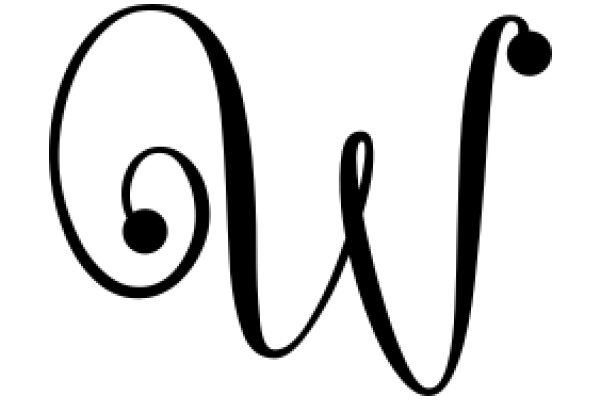 Stylized Letter 'O' with a Swirl Design