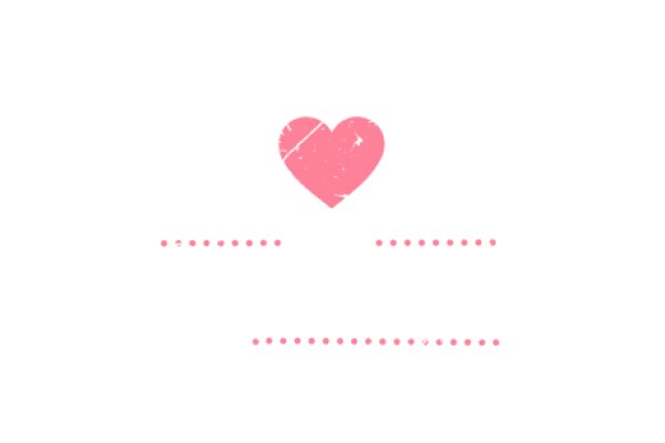 A Pink Heart Floating in a White Background