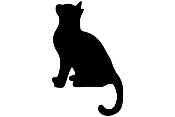 Silhouette of a Cat: A Graphic Design