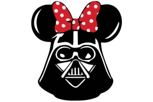 Stylish Darth Vader with Red Polka Dot Bow