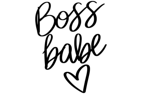 Hand-Drawn Sign: Boss Babe