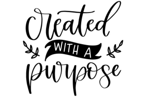 Handcrafted Sign: 'Crafted with Purpose'