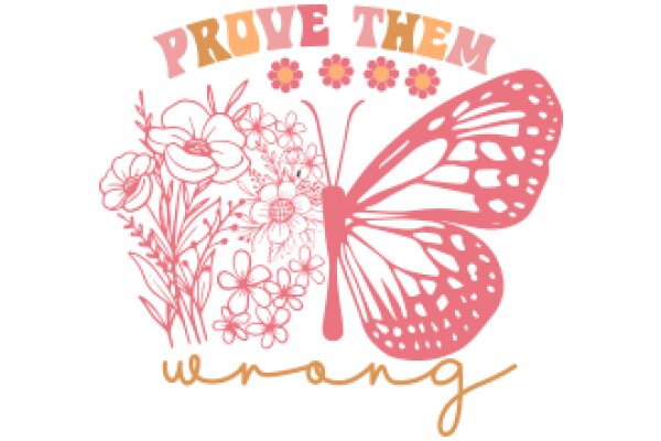 Prove Them Wrong: A Floral Butterfly Affirmation Poster