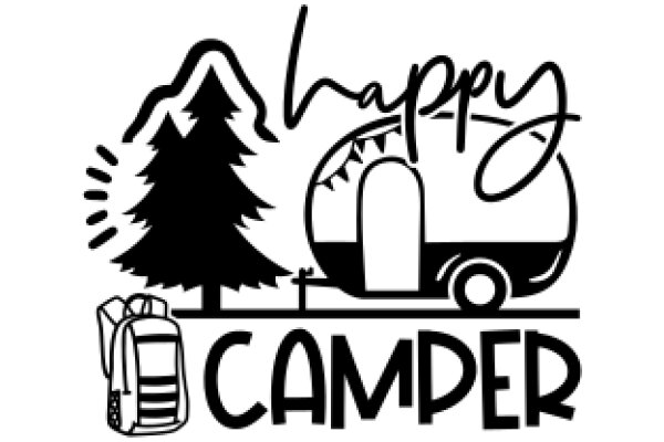 Happy Camping: A Symbolic Logo for Adventure and Relaxation