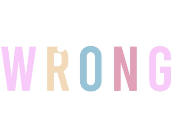 Colorful Typography Artwork: A Visual Exploration of the Word 'Wrong'