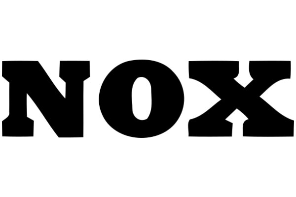 A Image of the Word 'NOX' in a Stylized Font