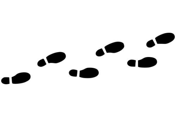 A Collection of Footprints on a White Background