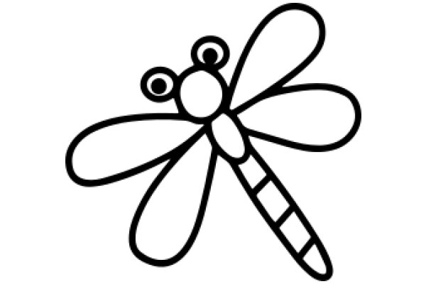 Stylized Dragonfly Design