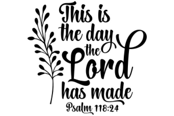 Inspirational Quote: This is the Day the Lord Has Made