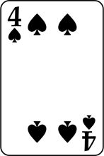 A Simple Game of Cards: A 4 of Spades