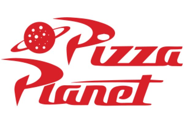 Vibrant Red Logo for Pizza Planet