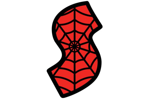 Vibrant Red Spider Web Design