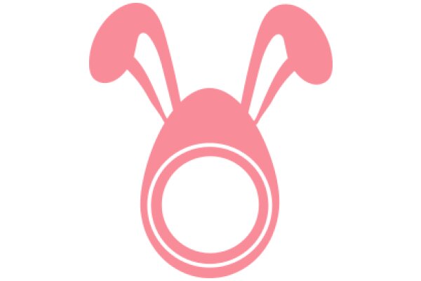 Pink Egg-Shaped Bunny Icon