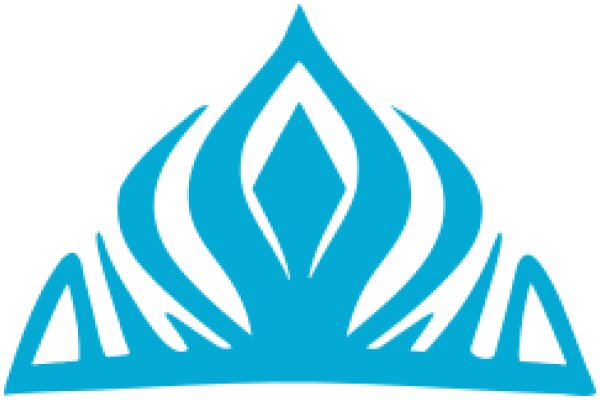 Stylized Blue Flame Logo