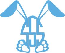 Stylized Blue Rabbit with a Dollar Sign