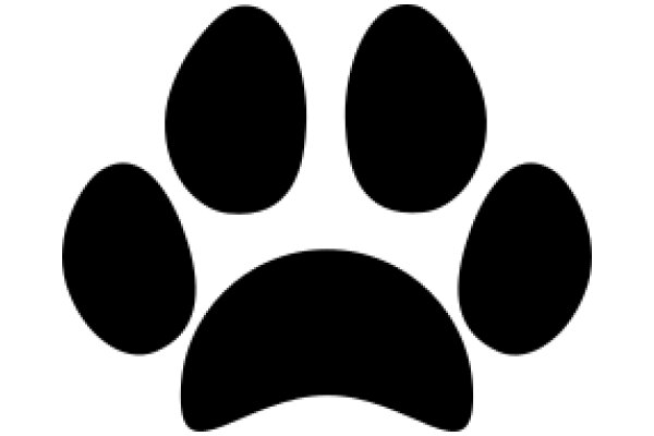 Simplistic Paw Print Icon