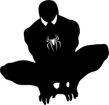 Silhouette of a Spider-Man Character