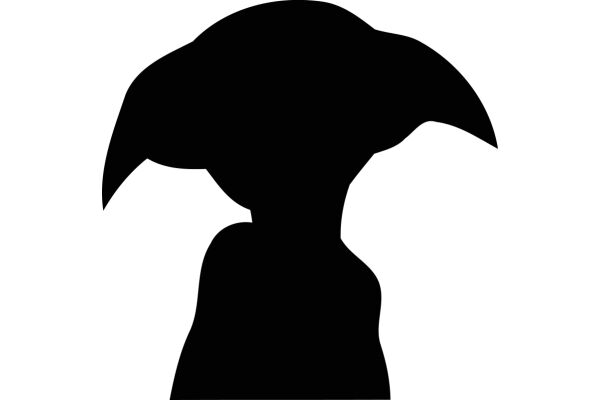 Silhouette of a Person with a Large Hat