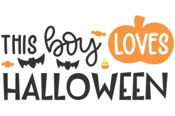 This Boy Loves Halloween: A Graphic Design Showcasing the Festive Spirit of Halloween