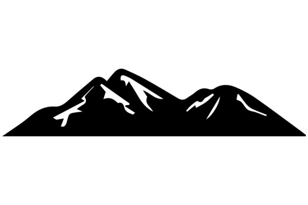 Silhouette of a Mountain Range