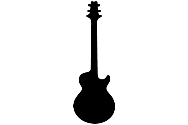 Silhouette of a Guitar: A Symbol of Music and Creativity