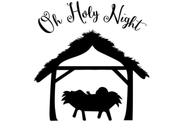 Oh Holy Night: A Silhouette of a Barn and a Sheep