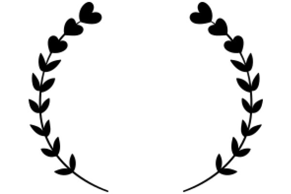 Elegant Black Laurel Wreath