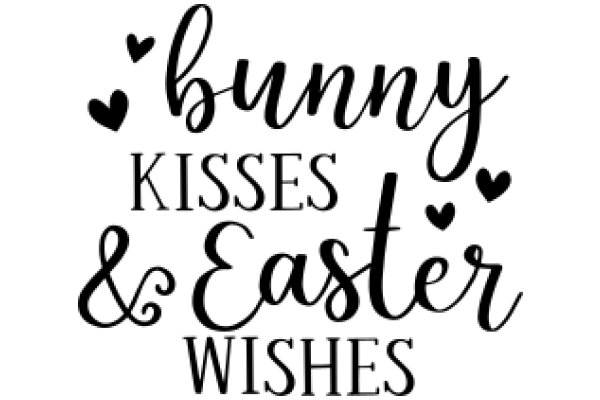 Easter Celebration: Bunny Kisses and Easter Wishes