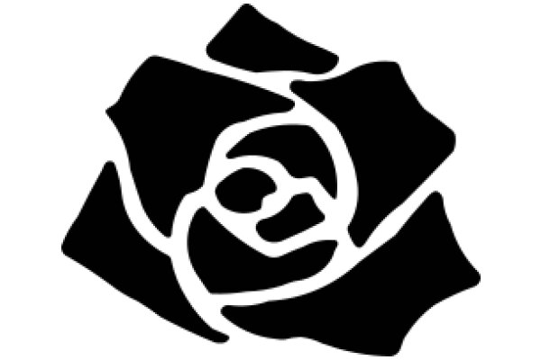 Stylized Black Rose Logo