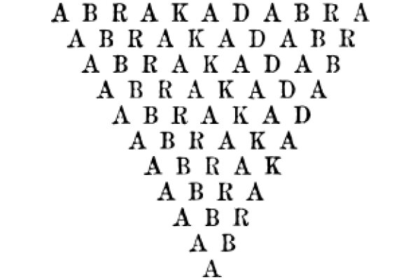 An Artistic Display of the Word 'Abraham'