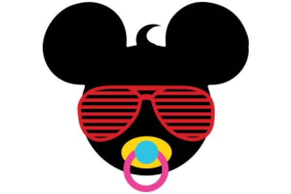 Stylish Mickey Mouse Icon with Sunglasses and Pacifier