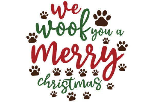 Wishing You a Waggy Christmas: A Collection of Paw Prints and Festive Greetings