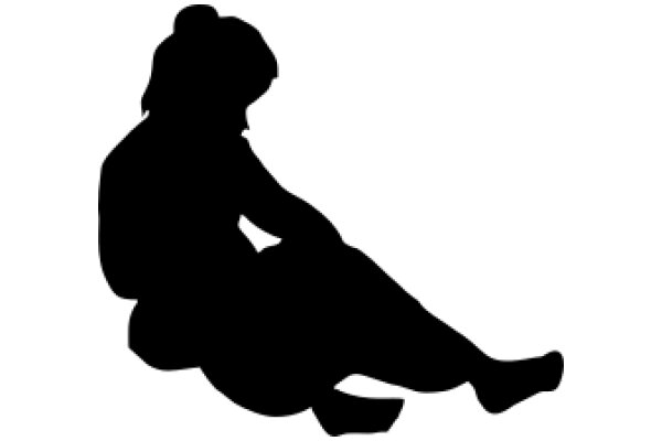 Silhouette of a Person Sitting